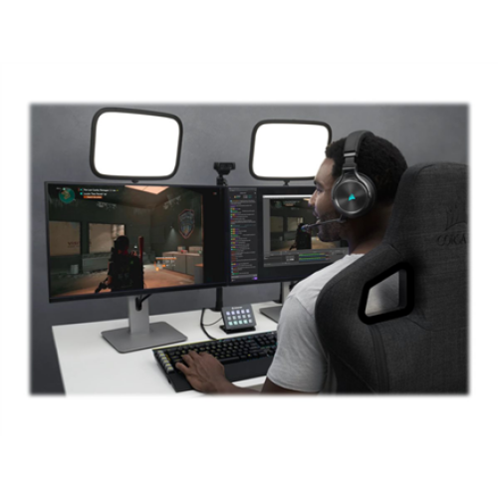 Corsair , High-Fidelity Gaming Headset , VIRTUOSO RGB WIRELESS XT , Wireless/Wired , Over-Ear , Wireless , Black