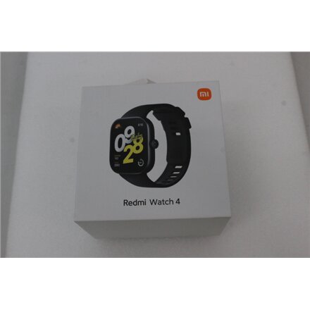 Redmi Watch 4 , Smart watch , GPS (satellite) , AMOLED , 1.97 , Waterproof , DAMAGED PACKAGING, MISSING CHARGER , Obsidian Black