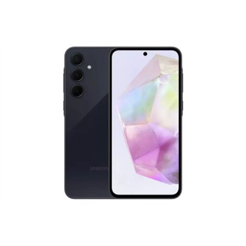 Samsung , Galaxy , A35 A356 , Navy , 6.6 , Super AMOLED , 1080x2340 pixels , Exynos , 1380 (5 nm) , Internal RAM 8 GB , 256 GB , microSDXC (uses shared SIM slot) , Dual SIM , Nano-SIM, eSIM , 3G , 4G , 5G , Main camera resolution 50+8+5 MP , Secondary cam