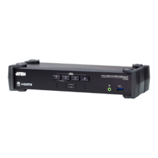 Aten 4-Port USB 3.0 4K HDMI KVMP Switch with Audio Mixer Mode , CS1824