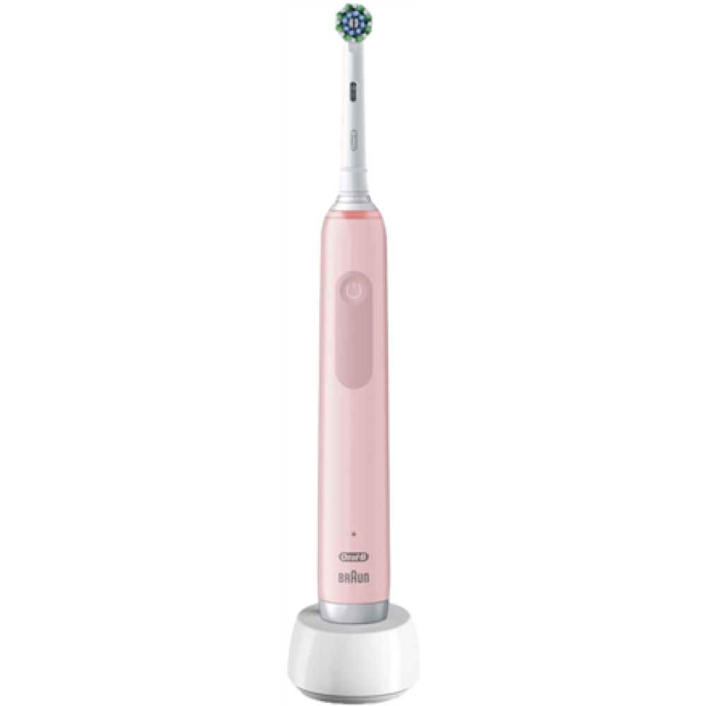 Oral-B Electric Toothbrush , Pro3 Pink X-Clean , Rechargeable , For adults , Number of brush heads included 1 , Number of teeth brushing modes 3 , Pink