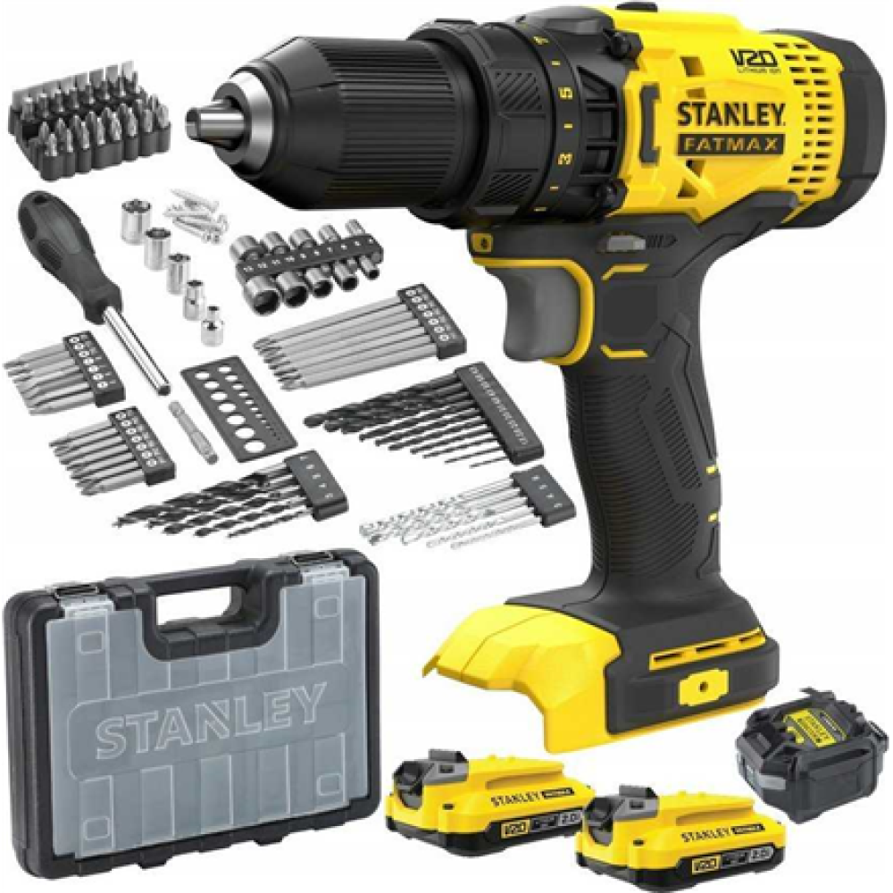 Stanley Screwdriver Kit, 18 V, 2 Ah accumulator , SFMCD700D2A-QW
