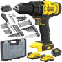 Stanley Screwdriver Kit, 18 V, 2 Ah accumulator , SFMCD700D2A-QW