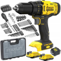 Stanley Screwdriver Kit, 18 V, 2 Ah accumulator , SFMCD700D2A-QW