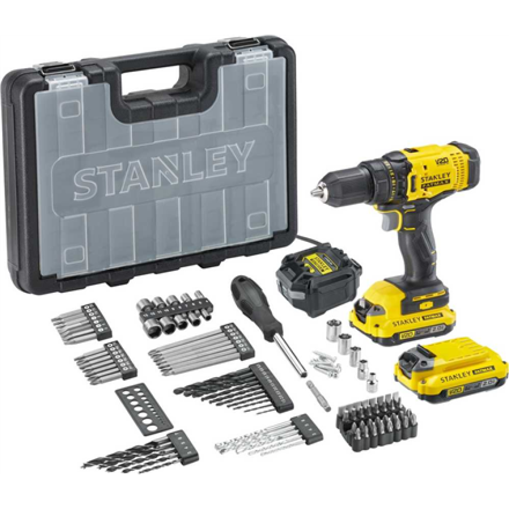 Stanley Screwdriver Kit, 18 V, 2 Ah accumulator , SFMCD700D2A-QW