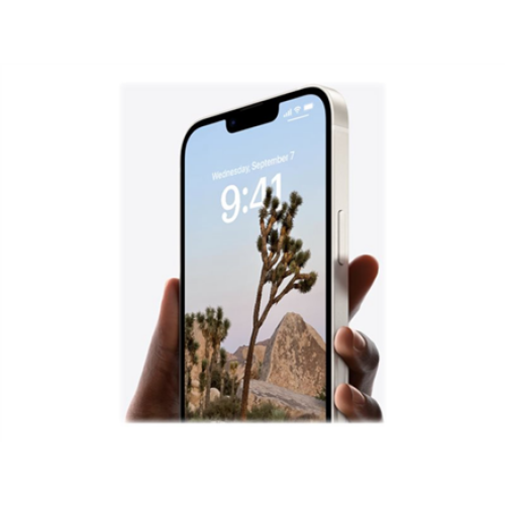 Apple , iPhone 14 , Starlight , 6.1 , Super Retina XDR , 2532 x 1170 pixels , Apple , A15 Bionic , Internal RAM 4 GB , 128 GB , Dual SIM , Nano-SIM , 3G , 4G , 5G , Main camera resolution 12+12 MP , Secondary camera resolution 12 MP , iOS , 16 , 3279 mAh