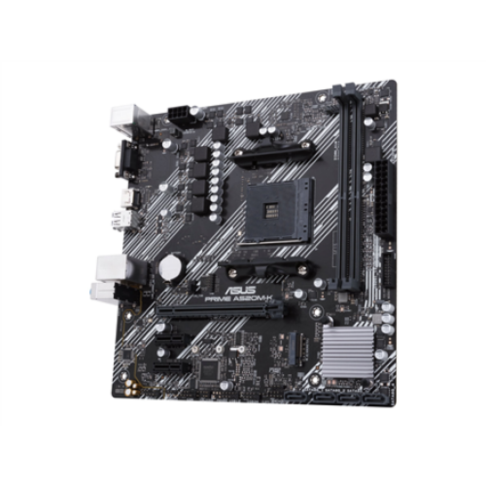 Asus , PRIME A520M-K , Processor family AMD , Processor socket AM4 , DDR4 , Memory slots 2 , Supported hard disk drive interfaces M.2, SATA , Number of SATA connectors 4 , Chipset AMD A , Micro ATX