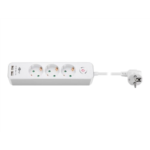 Goobay , 41264 3-Way Power Strip with Switch and USB , Sockets quantity 3