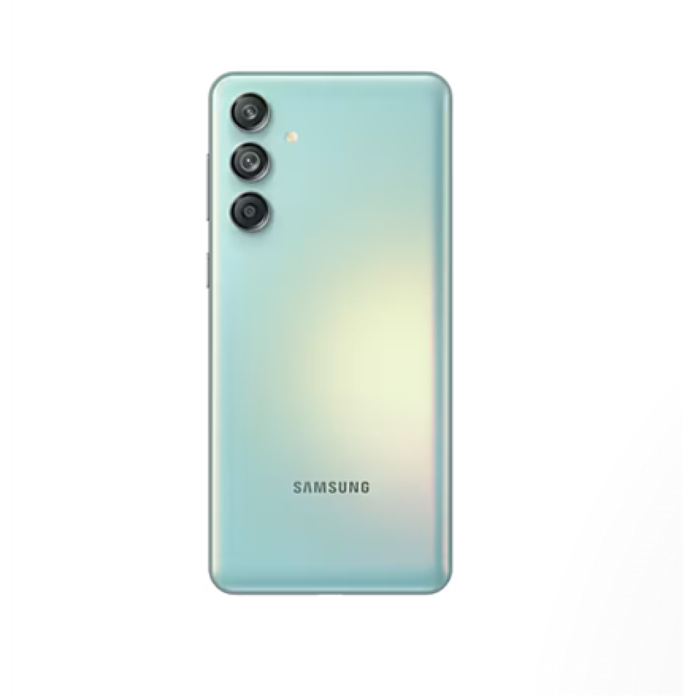 Samsung Galaxy , M55 M556 , Light Green , 6.6 , Super AMOLED+ , 1080 x 2400 pixels , Internal RAM 8 GB , 128 GB , Dual SIM , 5G , Main camera resolution 50+8+2 MP , Secondary camera resolution 50 MP , Android , 14