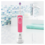 Oral-B Electric Toothbrush D100.413.1 Vitality Pink 3DW Rechargeable For adults Number of brush heads included 1 Number of teeth brushing modes 1 White/Pink