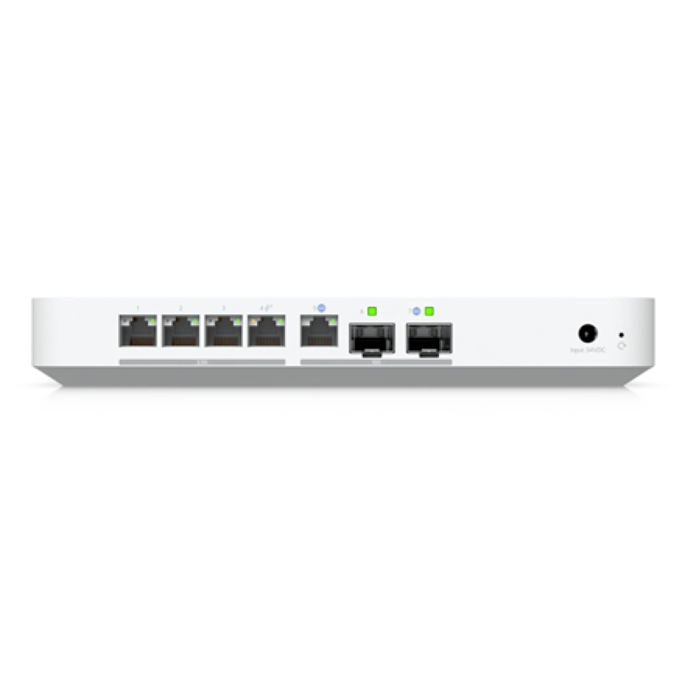 Ubiquiti Cloud Gateway Fiber , Ethernet LAN (RJ-45) ports 5 , Mesh Support No , MU-MiMO No , No mobile broadband