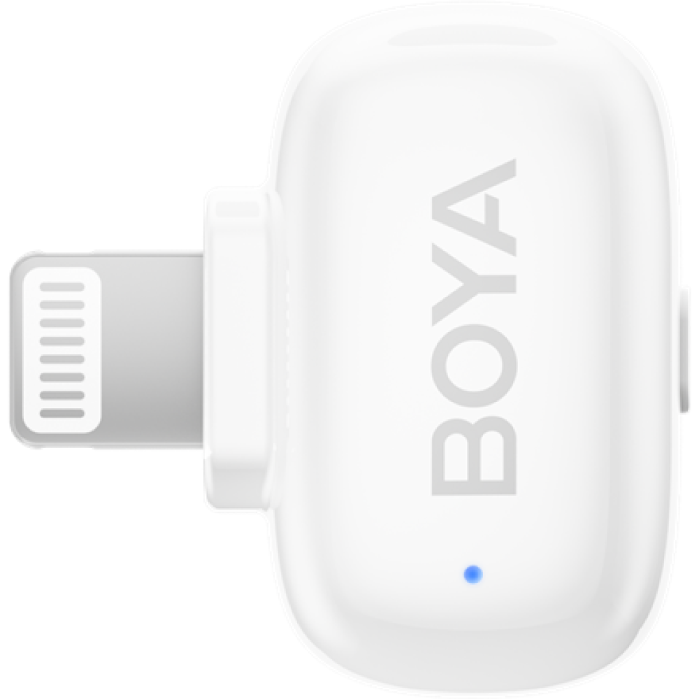 Boya , Mini-13 Ultracompact 2.4GHz Wireless Microphone System with lightning+USB-C , White