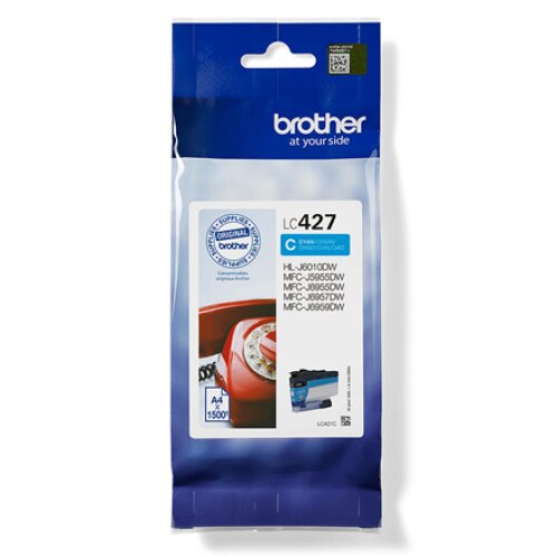 Brother LC427C , Ink Cartridge , Cyan