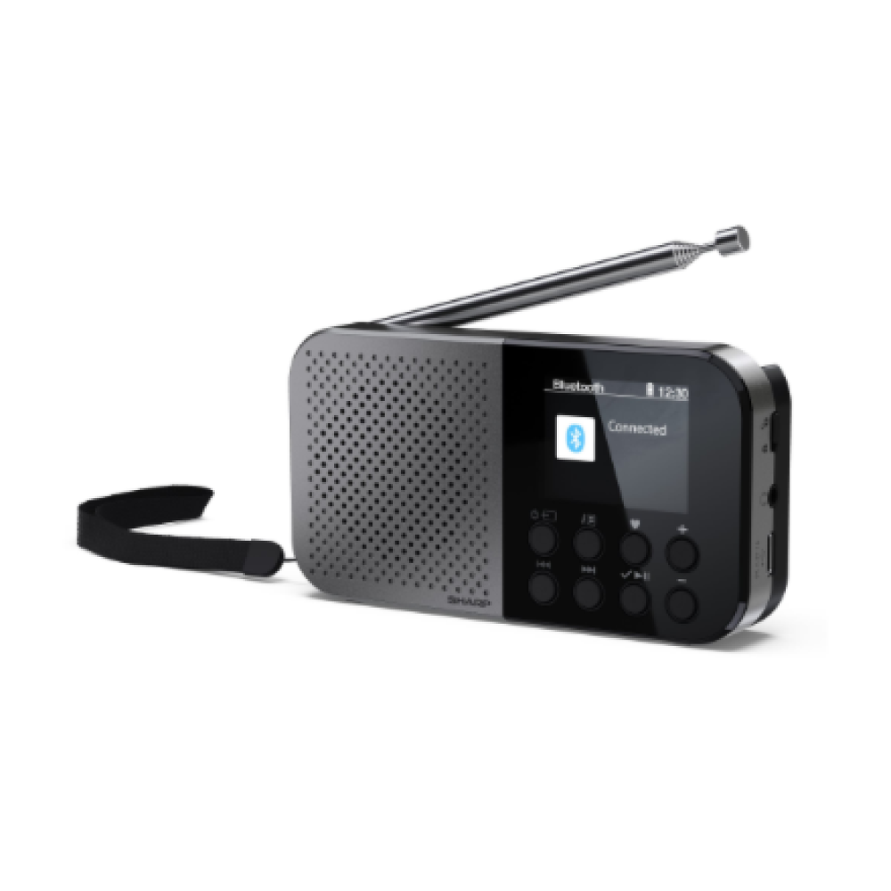 Sharp OSAKA Pocket/Handheld Portable Digital Radio , DR-P520(GY) , Bluetooth