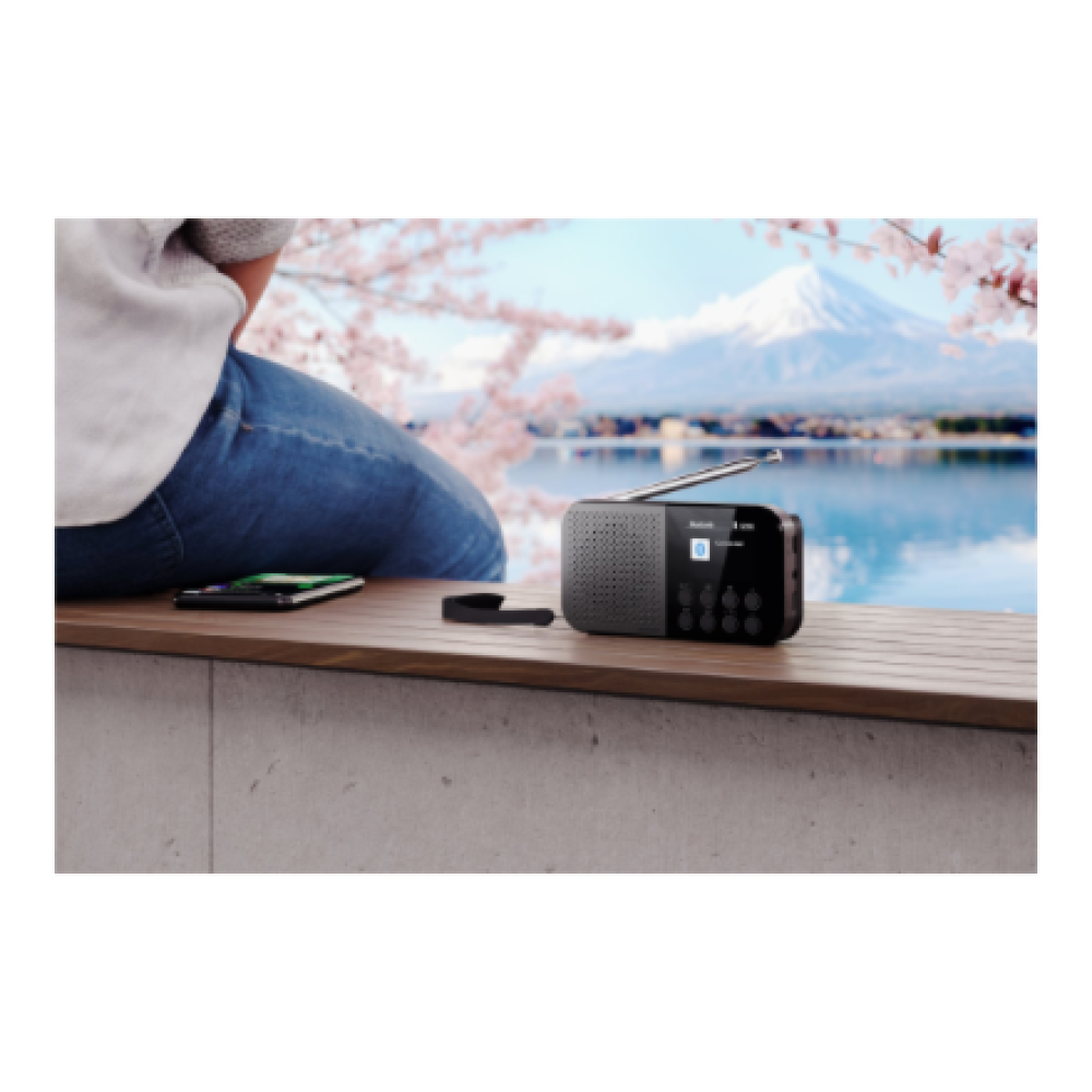 Sharp OSAKA Pocket/Handheld Portable Digital Radio , DR-P520(GY) , Bluetooth