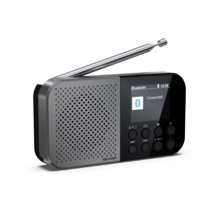 Sharp OSAKA Pocket/Handheld Portable Digital Radio , DR-P520(GY) , Bluetooth