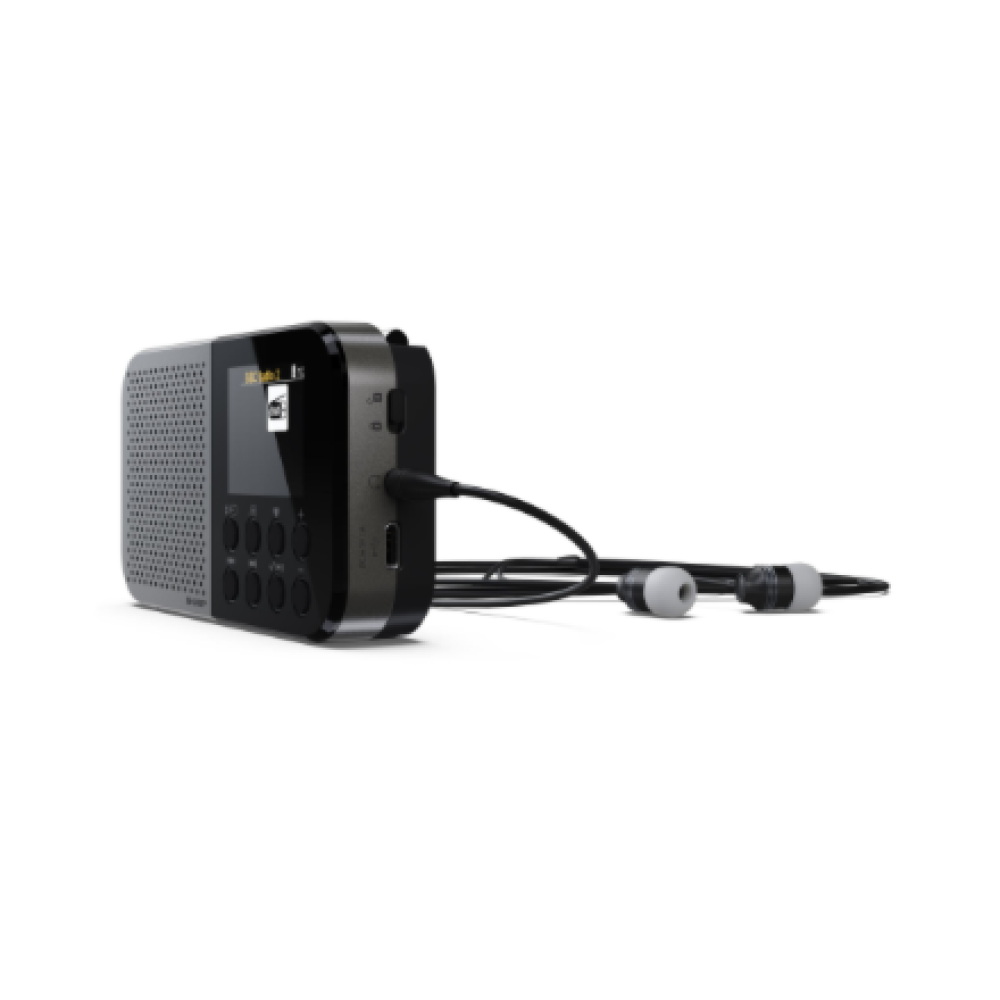 Sharp OSAKA Pocket/Handheld Portable Digital Radio , DR-P520(GY) , Bluetooth