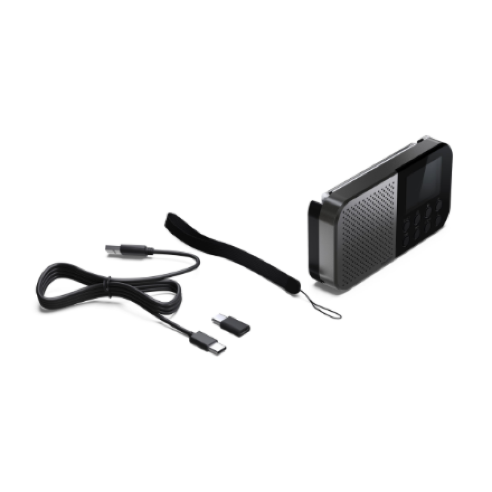 Sharp OSAKA Pocket/Handheld Portable Digital Radio , DR-P520(GY) , Bluetooth