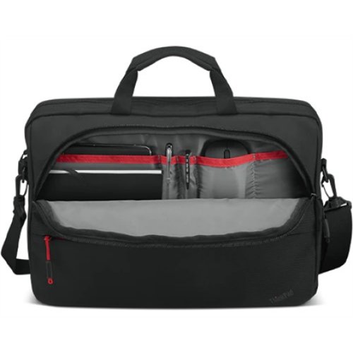 Lenovo , Essential , ThinkPad Essential 15.6 Topload (Sustainable & Eco-friendly, made with recycled PET: Total 7.5% Exterior: 24%) , Fits up to size 16 , Topload , Shoulder strap , Black