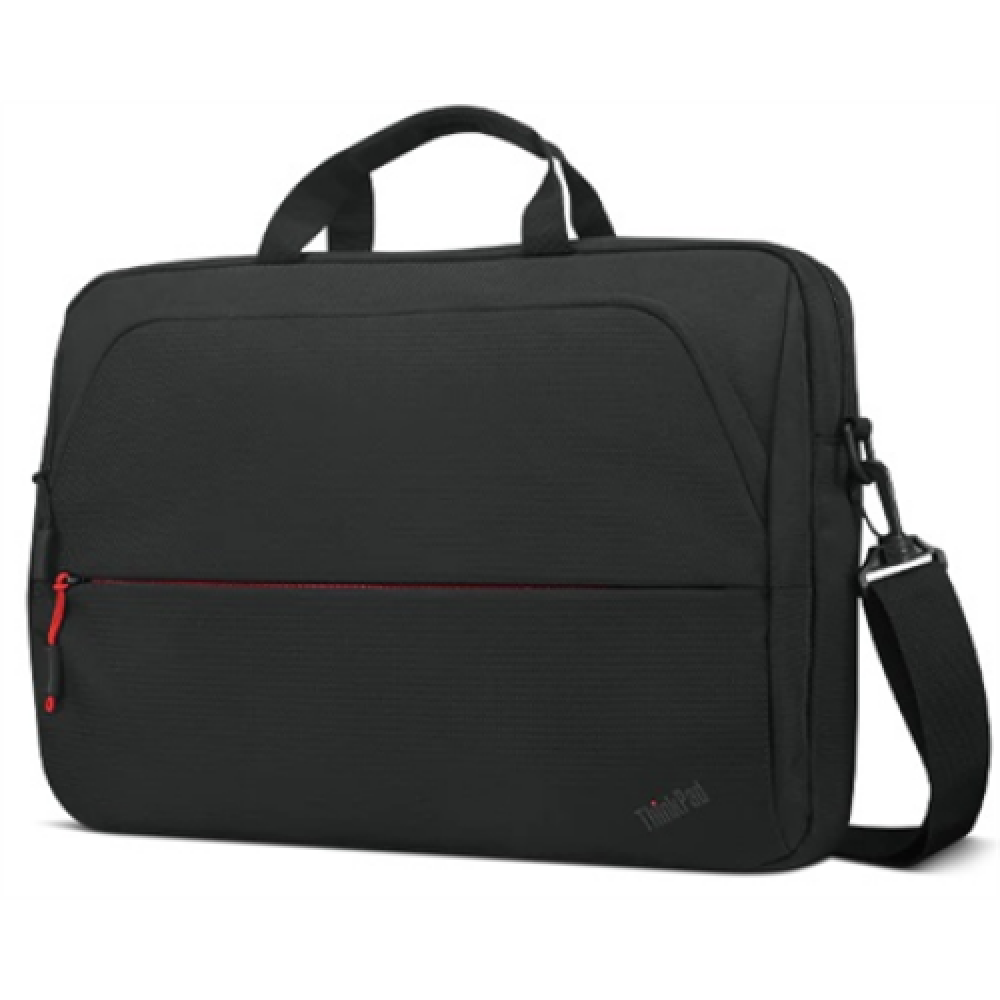 Lenovo , ThinkPad Essential 15.6 Topload (Sustainable & Eco-friendly, made with recycled PET: Total 7.5% Exterior: 24%) , Essential , Fits up to size 16 , Topload , Black , Shoulder strap