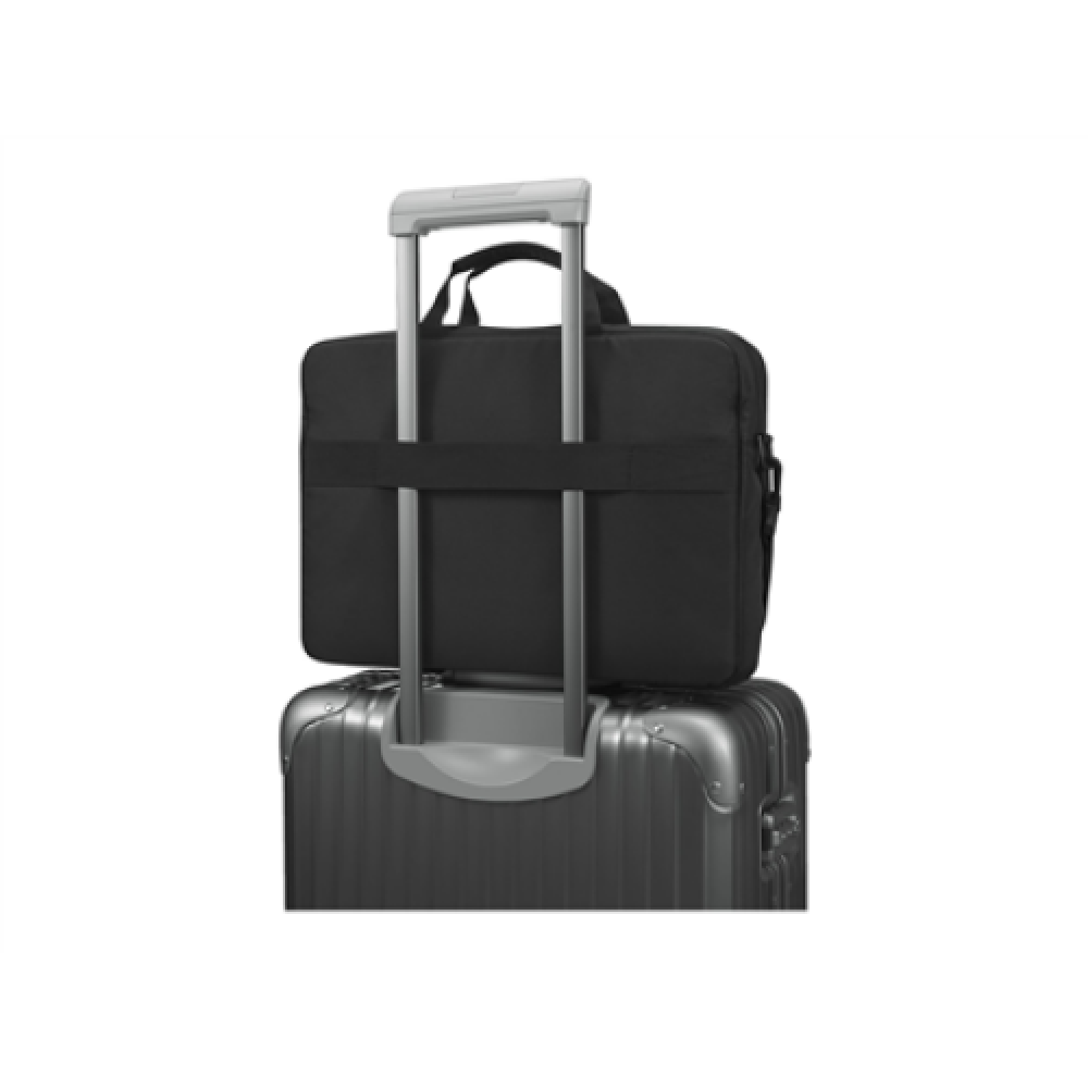 Lenovo , ThinkPad Essential 15.6 Topload (Sustainable & Eco-friendly, made with recycled PET: Total 7.5% Exterior: 24%) , Essential , Fits up to size 16 , Topload , Black , Shoulder strap