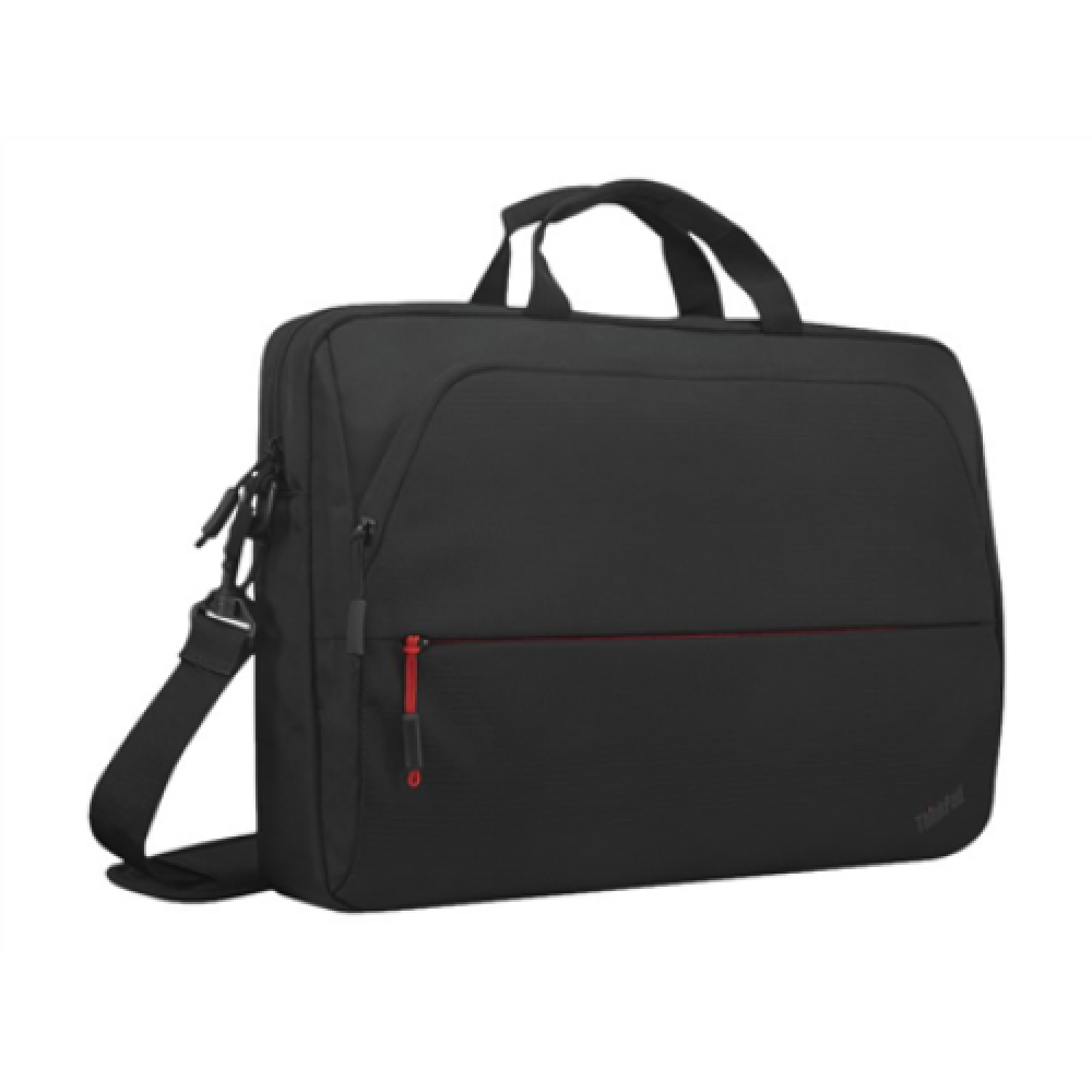 Lenovo , ThinkPad Essential 15.6 Topload (Sustainable & Eco-friendly, made with recycled PET: Total 7.5% Exterior: 24%) , Essential , Fits up to size 16 , Topload , Black , Shoulder strap