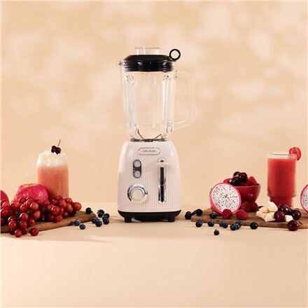 Blender , Power Black Titanium RetroBeige , Cecotec Tabletop , 1200 W , Jar capacity 1.5 L , Jar material Glass , Beige