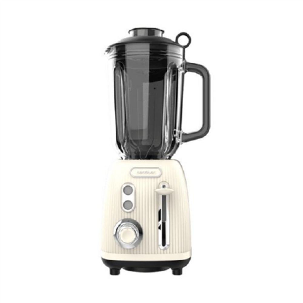 Blender , Power Black Titanium RetroBeige , Cecotec Tabletop , 1200 W , Jar capacity 1.5 L , Jar material Glass , Beige