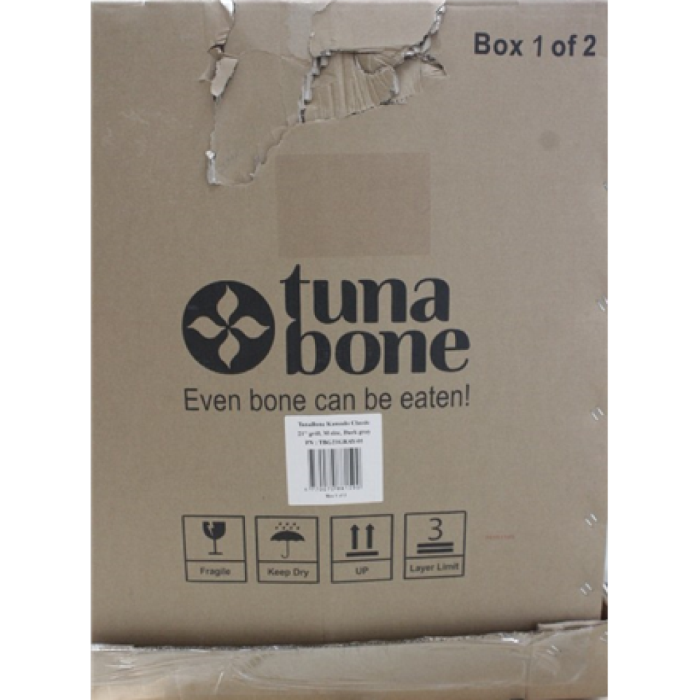 SALE OUT. TunaBone , Kamado classic 21 grill , Dark grey , DAMAGED PACKAGING AND DAMAGED BODY PAINT