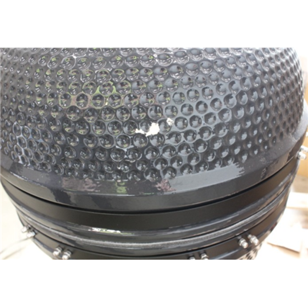 SALE OUT. TunaBone , Kamado classic 21 grill , Dark grey , DAMAGED PACKAGING AND DAMAGED BODY PAINT