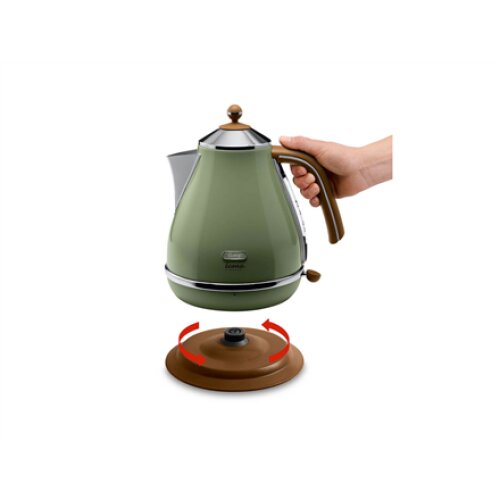 Delonghi , Kettle , KBOV 2001.GR , Electric , 2000 W , 1.7 L , 360° rotational base , Green
