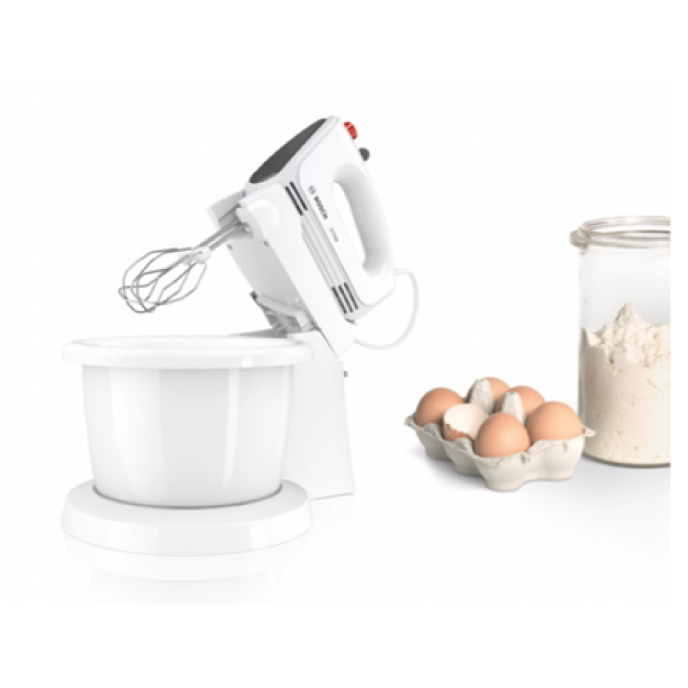 Bosch , Mixer , CleverMixx MFQ2600G , Mixer with bowl , 375 W , Number of speeds 4 , Turbo mode , White