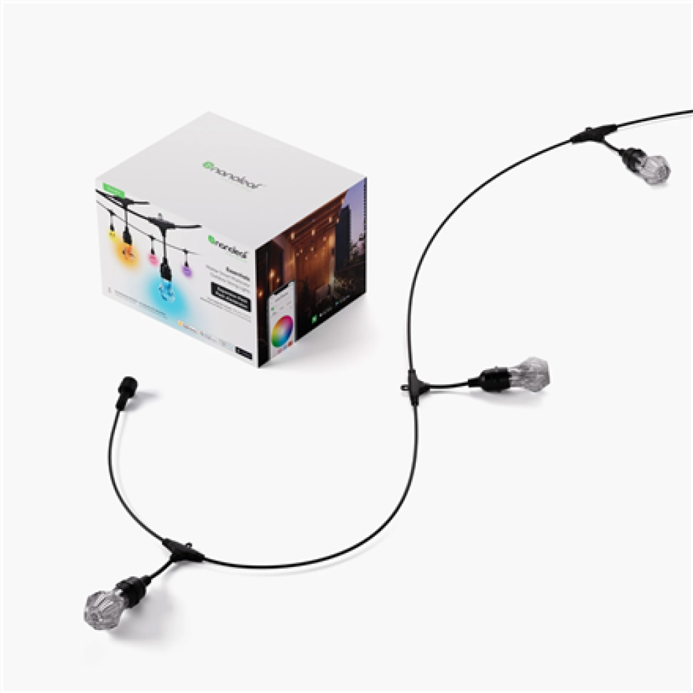 Nanoleaf Essentials Matter Smart Multicolour Outdoor String Lights Expansion 15m,16M+