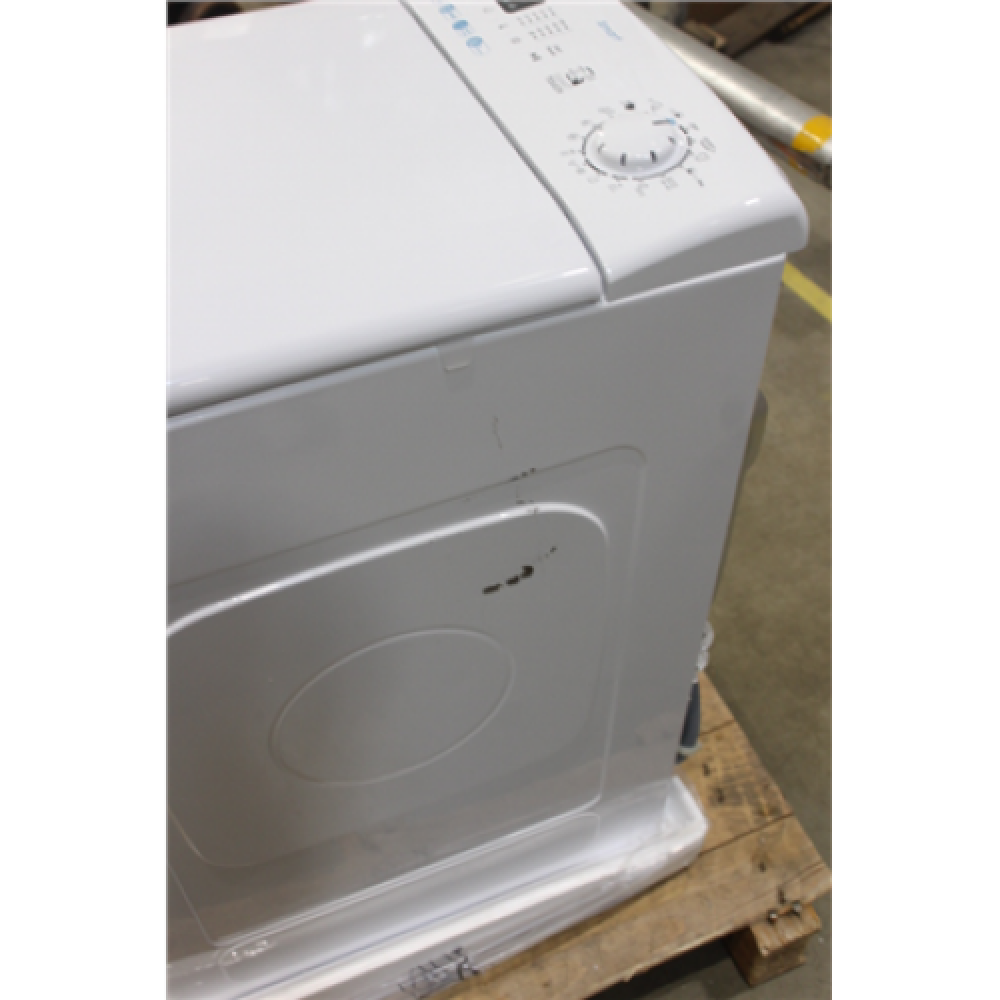 SALE OUT. Candy CST 07LET/1-S Washing Machine, E, Top loading, Depth 60 cm, 7 kg, White SCRATCHED, DAMAGED PAINT ON SIDE , Washing Machine , CST 07LET/1-S , Energy efficiency class E , Top loading , Washing capacity 7 kg , 1000 RPM , Depth 60 cm , Width 4