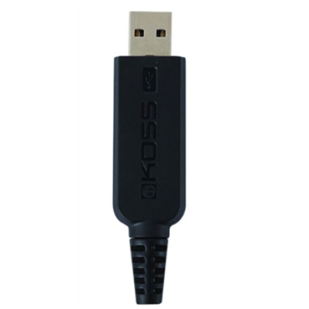 Koss Headphones CS95 USB Wired, On-Ear, Microphone, USB Type-A, Black/Gold
