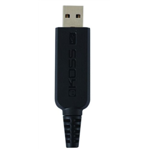Koss Headphones CS95 USB Wired, On-Ear, Microphone, USB Type-A, Black/Gold