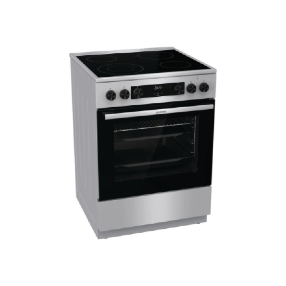 Gorenje GECS6C70XC , Cooker , Hob type Ceramic , Oven type Electric , Stainless steel , Width 60 cm , Grilling , Depth 60 cm , 71 L