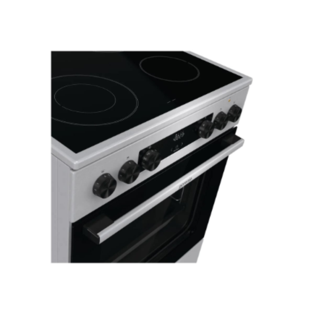 Gorenje GECS6C70XC , Cooker , Hob type Ceramic , Oven type Electric , Stainless steel , Width 60 cm , Grilling , Depth 60 cm , 71 L