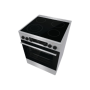 Gorenje GECS6C70XC , Cooker , Hob type Ceramic , Oven type Electric , Stainless steel , Width 60 cm , Grilling , Depth 60 cm , 71 L