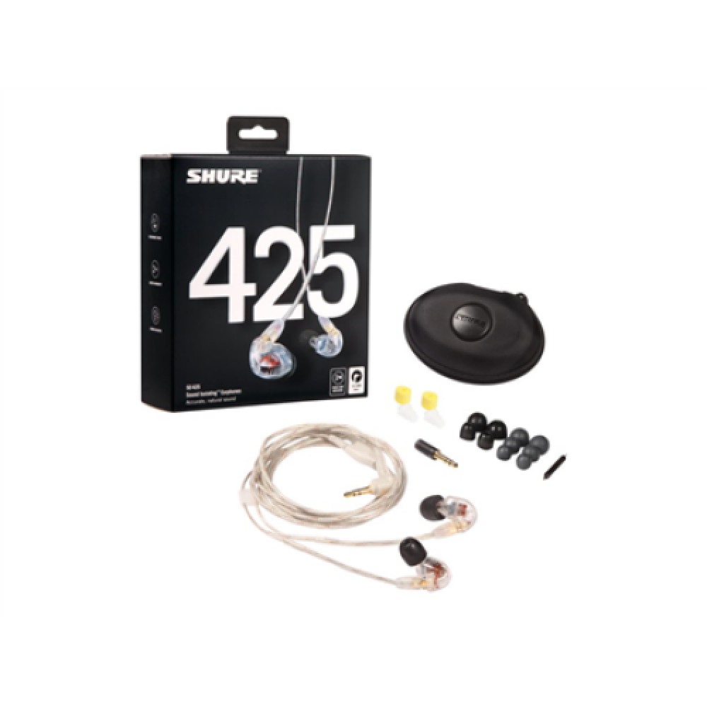 Shure SE425 Earphone, Clear Shure