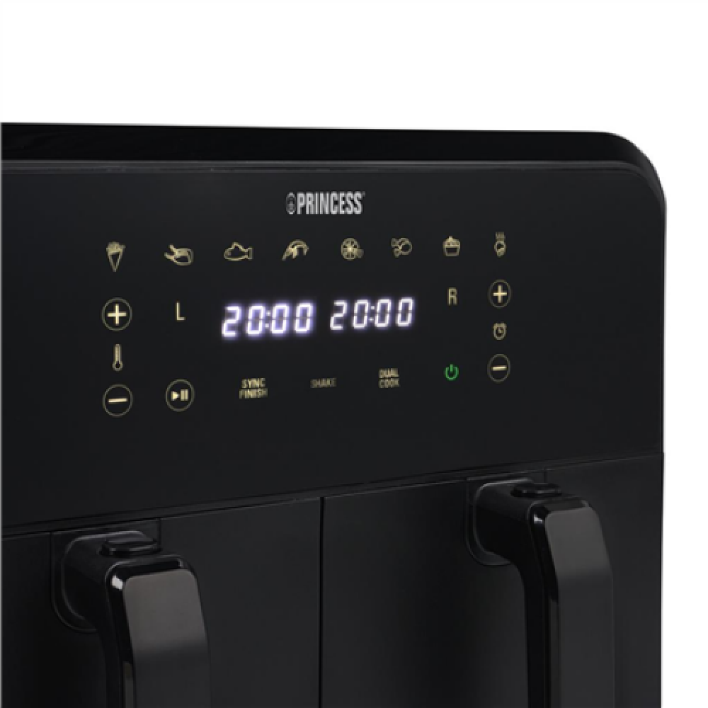 Princess Double Basket Airfryer , 182068 , Power 2400 W , Capacity 8 L , Black