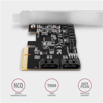 AXAGON PCIe Controller 4x SATA 6G , PCES-SA4X4