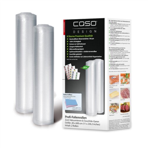 Caso , Foil rolls , 01223 , 2 units , Dimensions (W x L) 28 x 600 cm , Ribbed
