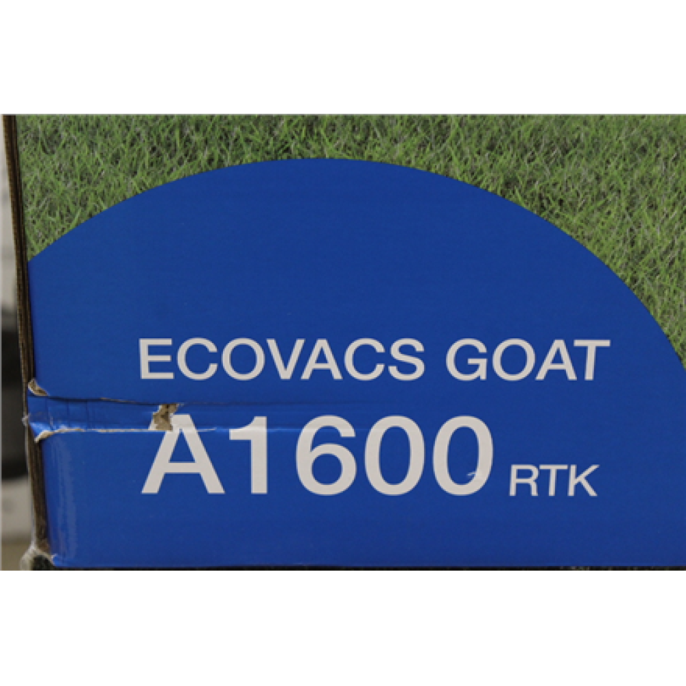 SALE OUT. Ecovacs GOAT A1600 RTK Lawn Mower, Robot, Up to 1600 m², TrueMapping with RTK and Al camera, Adjustable cutting height, White , Ecovacs Lawn Mower GOAT A1600 RTK , DAMAGED PACKAGING AS DEMO , 32 V