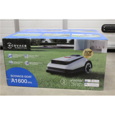 SALE OUT. Ecovacs GOAT A1600 RTK Lawn Mower, Robot, Up to 1600 m², TrueMapping with RTK and Al camera, Adjustable cutting height, White , Ecovacs Lawn Mower GOAT A1600 RTK , DAMAGED PACKAGING AS DEMO , 32 V
