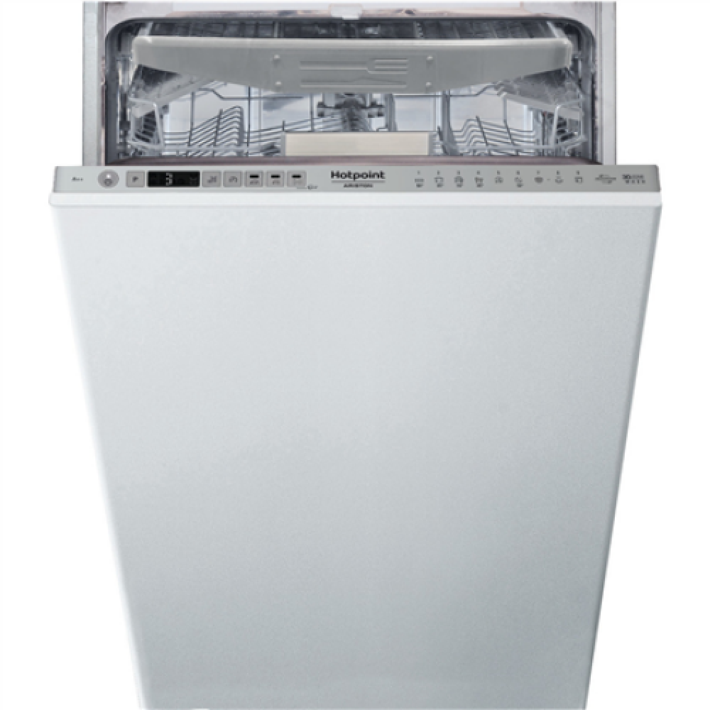 Hotpoint , Built-in , Dishwasher , HSIO 3O23 WFE , Width 44.8 cm , Number of place settings 10 , Number of programs 10 , Energy efficiency class E , Display , Does not apply