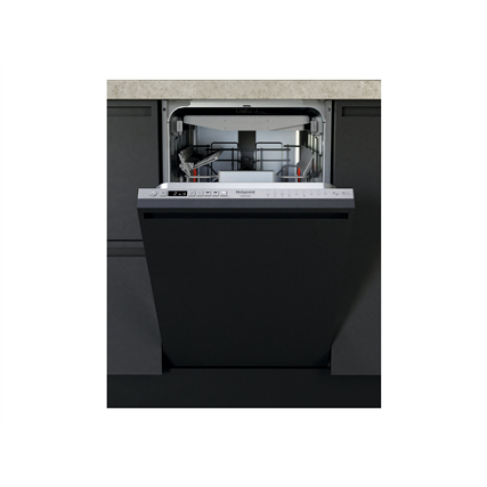Hotpoint , Built-in , Dishwasher , HSIO 3O23 WFE , Width 44.8 cm , Number of place settings 10 , Number of programs 10 , Energy efficiency class E , Display , Does not apply