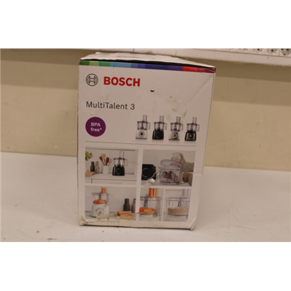 SALE OUT. Bosch MCM3501M Food processor, 800W, Bowl capacity: 2.3L, 2 speed settings, Black/Brushed stainless steel , Bosch , MCM3501M , Food Processor , 800 W , All plastics that are in contact with food are BPA free , Black , DAMAGED PACKAGING, SCTRATCH