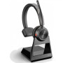 Poly Savi 7220 Office, S7220 D, OTH, BIN, DECT Poly Headset Savi 7220 Office Built-in microphone On-ear Black Wireless