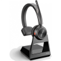 Poly Savi 7220 Office, S7220 D, OTH, BIN, DECT Poly Headset Savi 7220 Office Built-in microphone On-ear Black Wireless